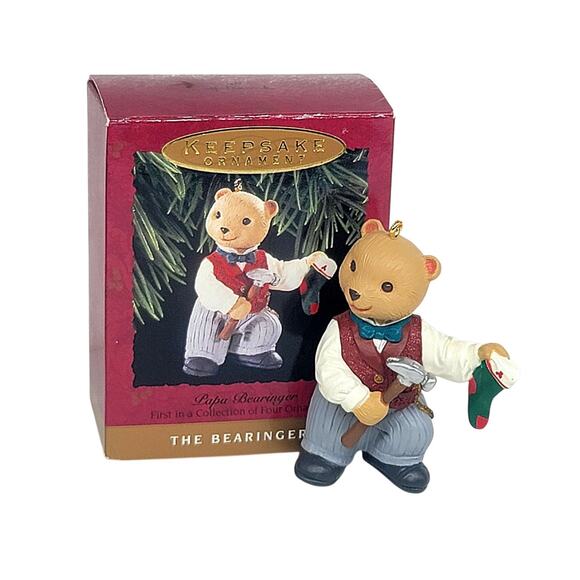 Vtg 1993 Hallmark The Papa Beringers 1 of 4 Keepsake Christmas Ornament - Picture 1 of 5